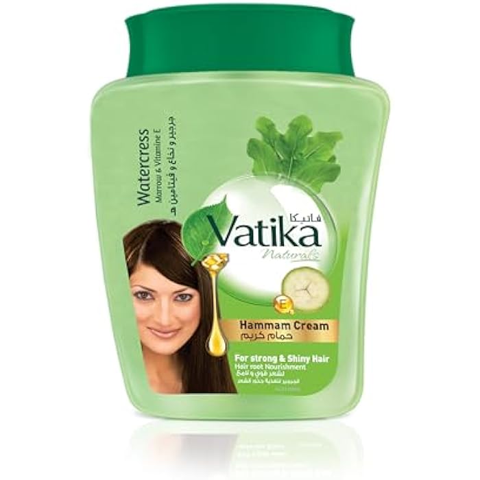 Vatika Naturals Hammam Hair Cream (900g) | Natural Extracts of Watercress, Marrow and Vitamin E | Promotes Volume and Thick Hair Nourishment | For Men & Women